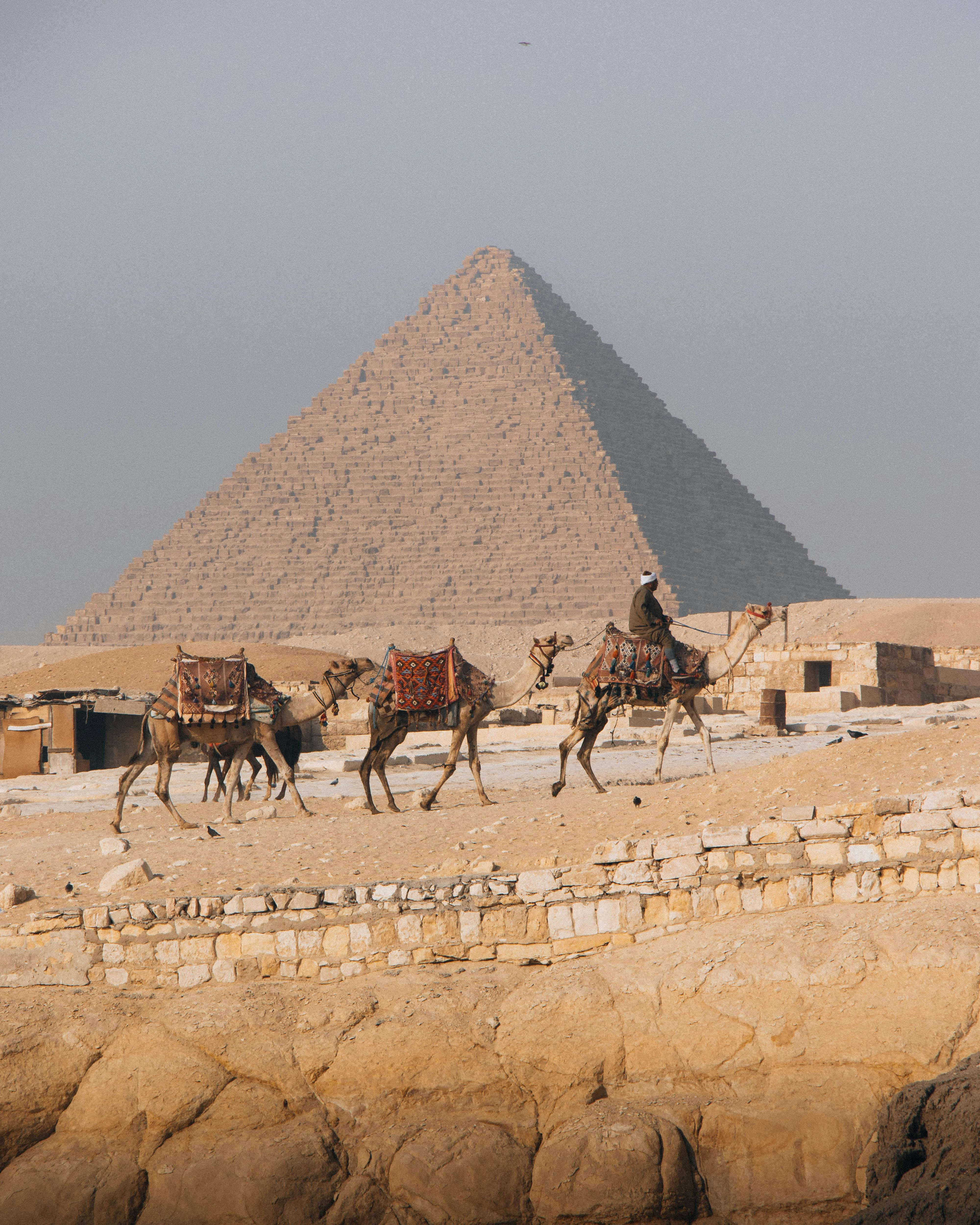 First sight of the Pyramids