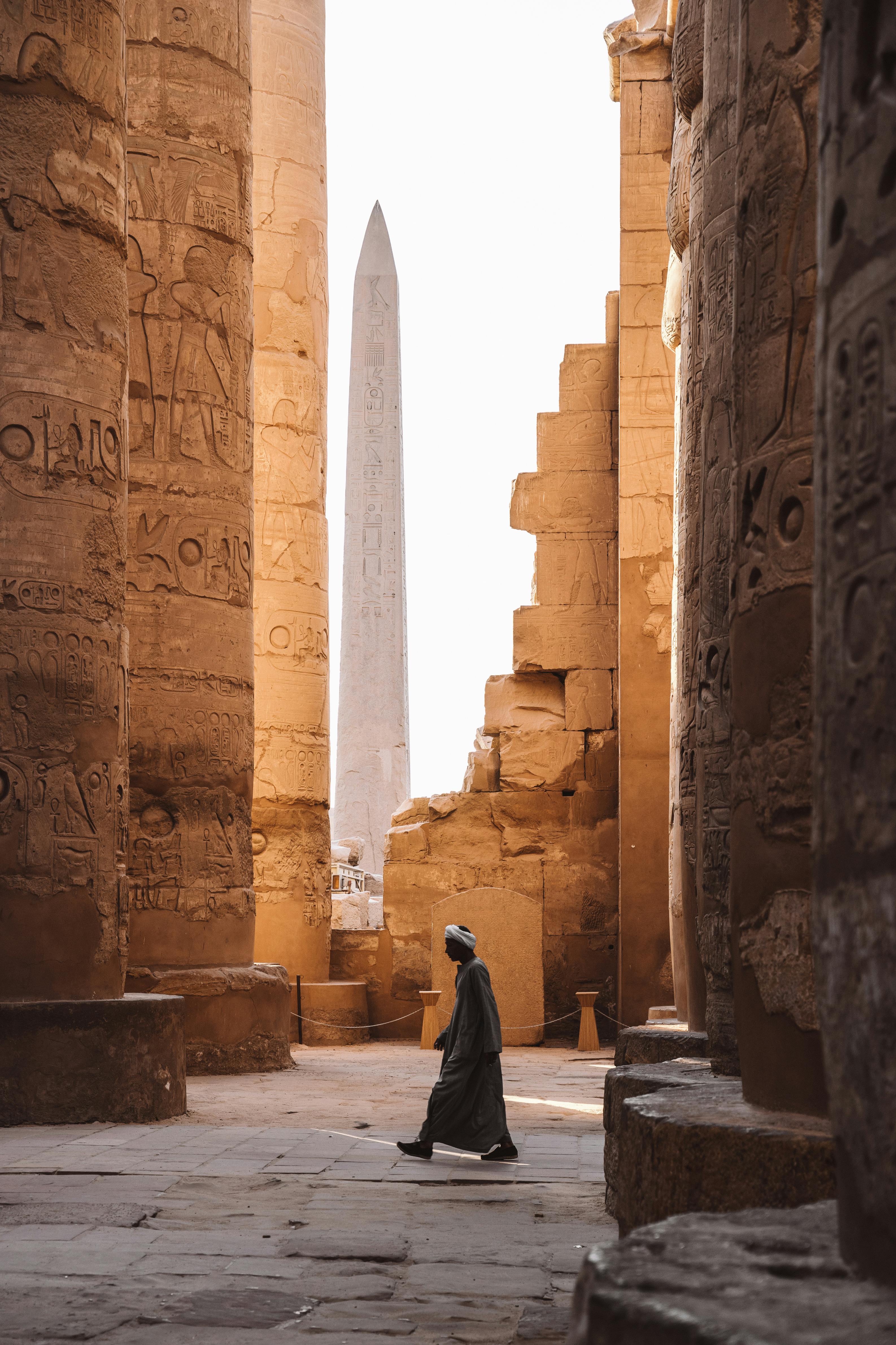 Walking through Karnak Temple