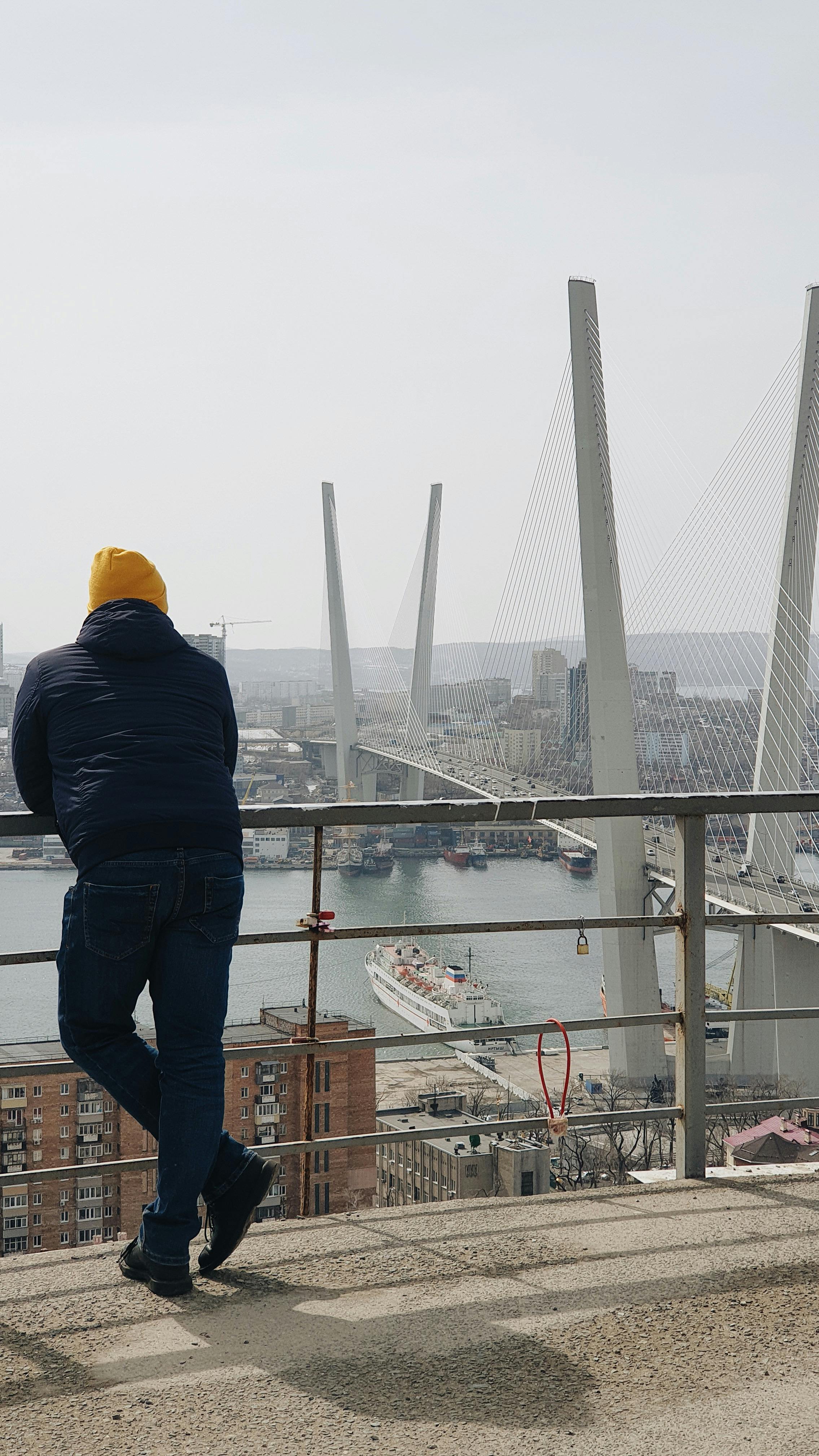 Walking across the Golden Bridge