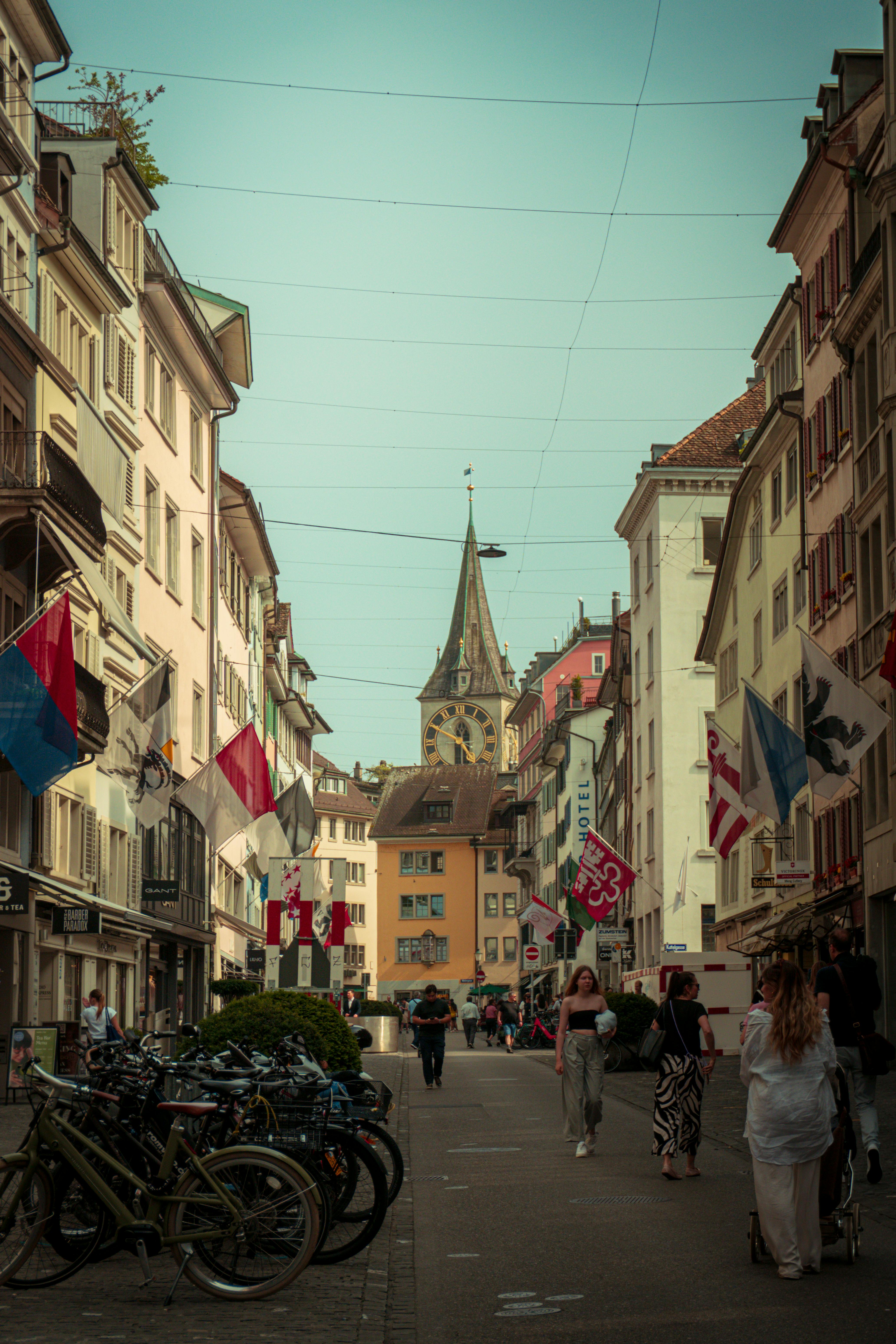 Old town after rain