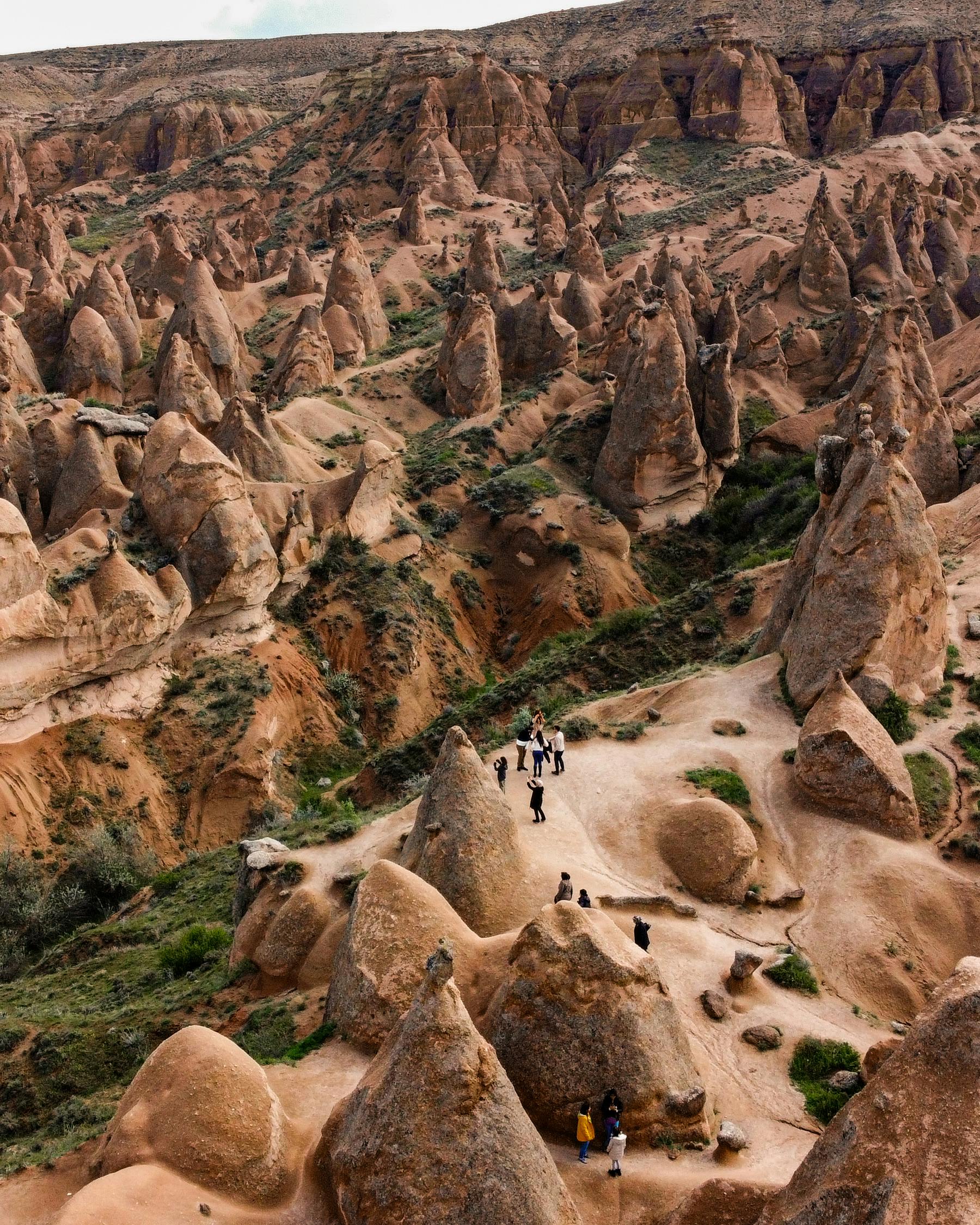 Walking among the fairy chimneys